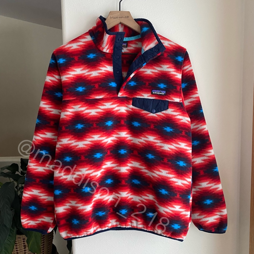 Patagonia Small Synchilla Wild Desert Snap-T Pullover Western Aztec S - Picture 3 of 11